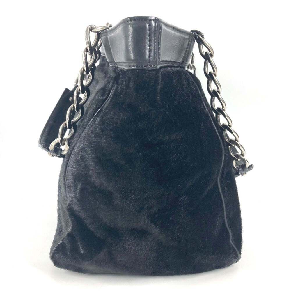 CHANEL Black Leather Logo Shoulder Bag - Picture 3 of 16